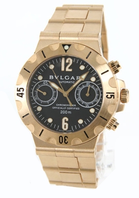 Bvlgari Diagono SC38GG Mens Watch