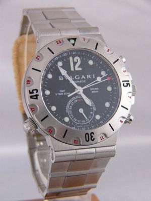 Bvlgari Diagono SD38SSDGMT Mens Watch