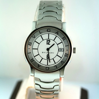 Bvlgari Solotempo ST 35 S White Dial Watch