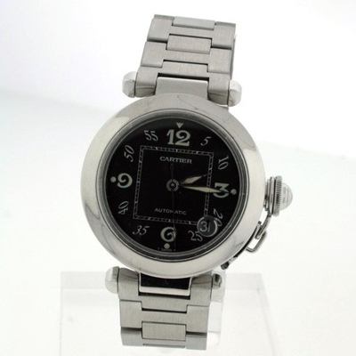 Cartier Pasha W31074M7 Black Dial Watch