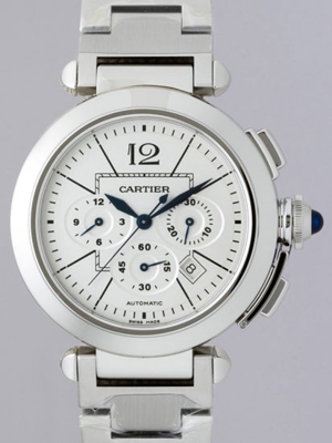 Cartier Pasha W31085M7 White Band Watch