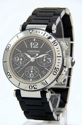Cartier Pasha w31088U2 Grey Dial Watch