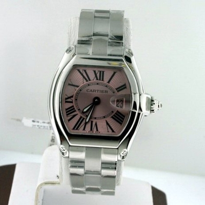 Cartier Roadster W62017V3 Pink Dial Watch