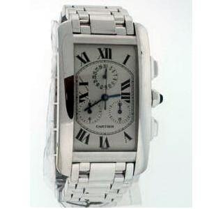 Cartier Tank Americaine W26033L1 Mens Watch