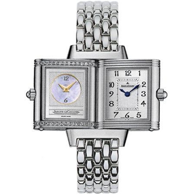 Jaeger LeCoultre Reverso - Ladies Duetto Beige Band Watch