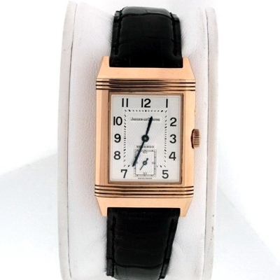 Jaeger LeCoultre Reverso - Men's Duetto Black Dial Watch