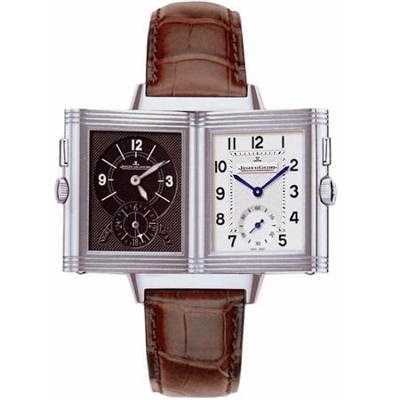 Jaeger LeCoultre Reverso - Men's Duetto Grey Dial Watch