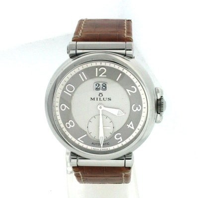 Milus Zetios ZET 401 Silver Dial Watch