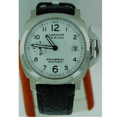 Panerai Luminor Marina PAM00049 White Dial Watch