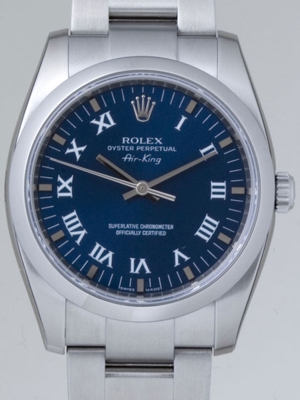 Rolex Airking 114200BLRO Mens Watch