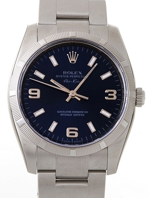 Rolex Airking 114210BLSO Mens Watch