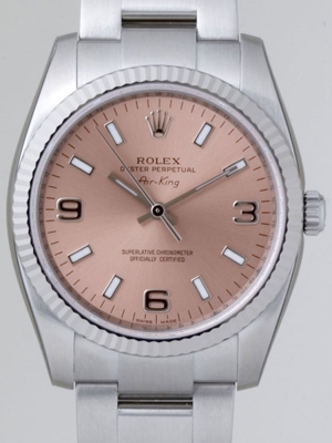 Rolex Airking 114234 Pink Dial Watch