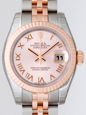 Rolex Datejust Ladies 179171 Pink Dial Watch