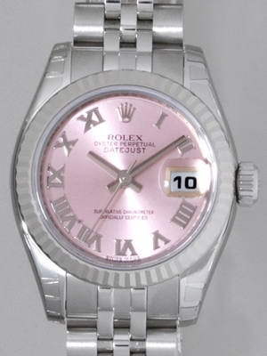 Rolex Datejust Ladies 179174 Pink Dial Watch