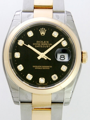 Rolex Datejust Men's 116203 Black Dial Watch