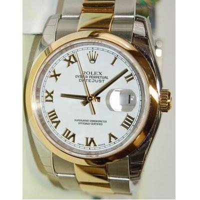 Rolex Datejust Men's 116203 Yellow Gold Bezel Watch