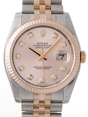 Rolex Datejust Men's 116231 Gold Dial Watch