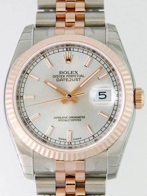 Rolex Datejust Men's 116231 Silver/Gold Band Watch