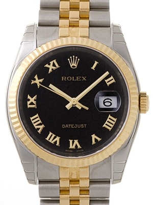 Rolex Datejust Men's 116233 Black Dial Watch