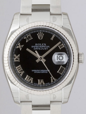 Rolex Datejust Men's 116234 Black Dial Watch