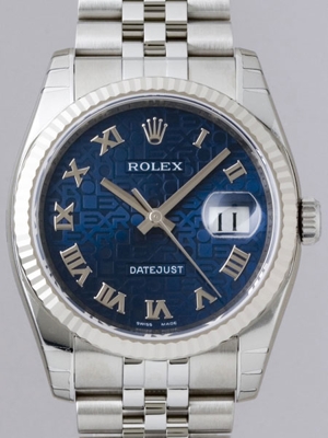 Rolex Datejust Men's 116234 Blue Dial Watch