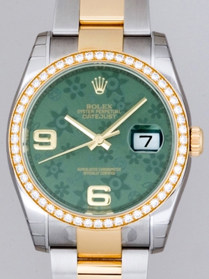 Rolex Datejust Men's 116243 Green Dial Watch