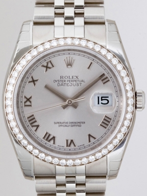 Rolex Datejust Men's 116244 Diamond Bezel Watch