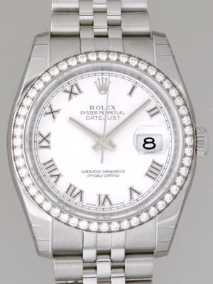 Rolex Datejust Men's 116244 White Dial Watch