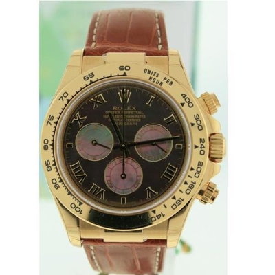 Rolex Daytona 116518 Yellow Gold Bezel Watch