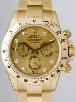 Rolex Daytona 116528 Yellow Gold Case Watch