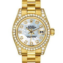 Rolex President Ladies 179158 Diamond Dial Watch