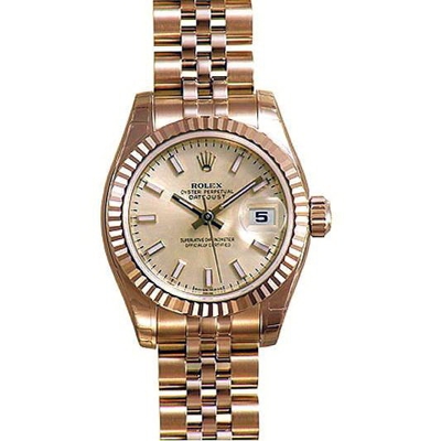 Rolex President Ladies 179175 Rose Dial Watch