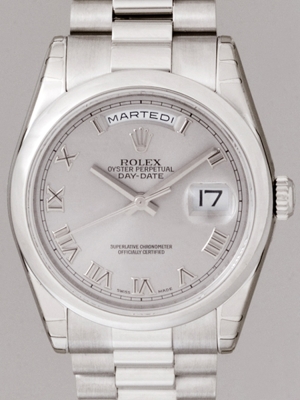 Rolex President Men's 118206 Platinum Band Watch