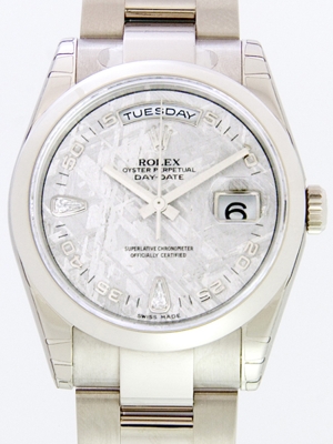 Rolex President Men's 118209 Grey Dial Watch