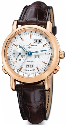 Ulysse Nardin GMT Perpetual 322-88/91 Mens Watch