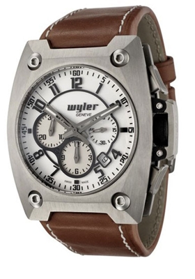 Wyler Geneve Code R 100.1.00.WB1.LBR Mens Watch