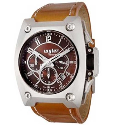 Wyler Geneve Code R 100.4.00.CH1.LBR Mens Watch