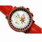 Alain Silberstein Alligator Collection Krono B 2 Cuir Red Mens Watch