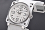 Bell & Ross BR03 BR03-92 WHITE CERAMIC Mens Watch