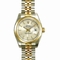Rolex Datejust Ladies 179163 Beige Band Watch