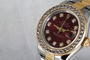 Rolex Datejust Ladies 179173 Red Dial Watch