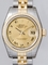 Rolex Datejust Ladies 179173 Yellow Dial Watch