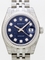 Rolex Datejust Ladies 179174 Blue Dial Watch