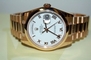 Rolex President Men's 118205 Rose Band Watch