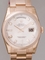 Rolex President Men's 118205 White Dial Watch