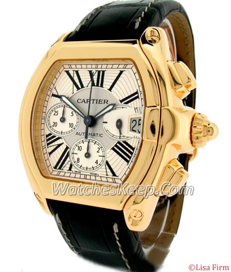cartier roadster mens leather strap