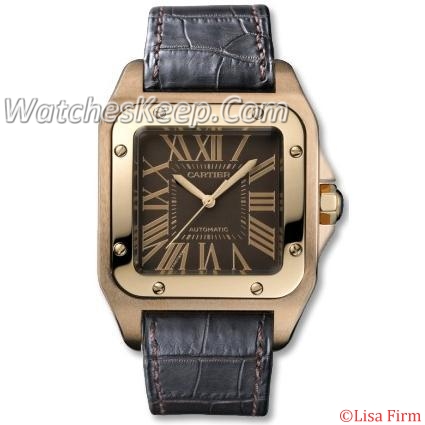 cartier santos 100 mens watch