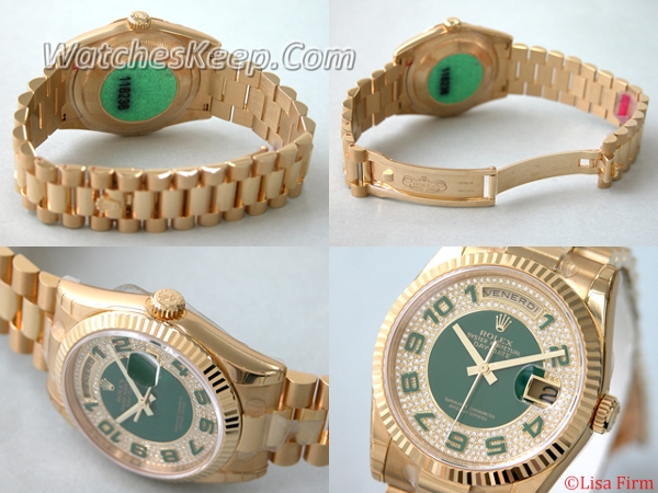 Rolex President Men's 118238 Diamond Dial Watch